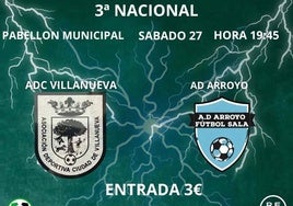 El Arroyo FS se enfrenta al Villanueva
