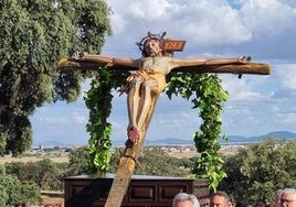Cristo de la Expiración el pasado año durante la procesión.