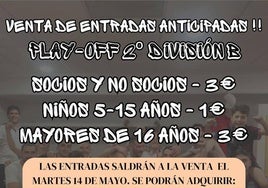 Entradas anticipadas para los play-off de fútbol sala