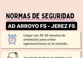 El Arroyo FS informa de las normas de seguridad para los play-off
