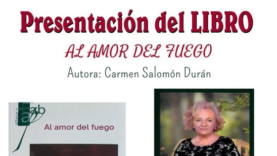 La arroyana Carmen Salomón presenta en la biblioteca de Cáceres 'Al amor del fuego'
