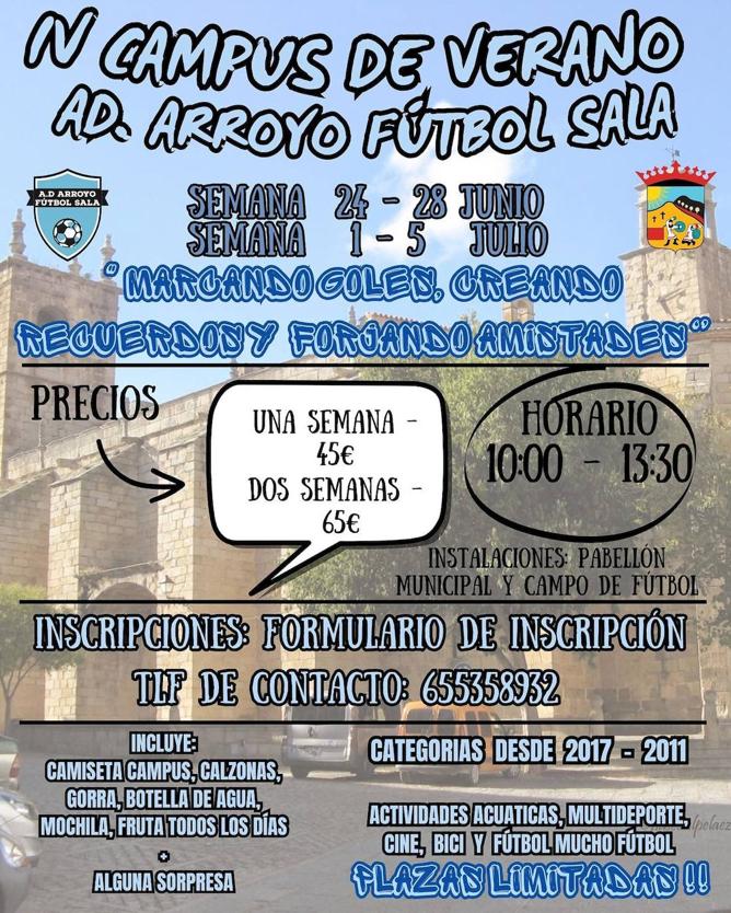 El Arroyo FS organiza de nuevo su Campus de Verano