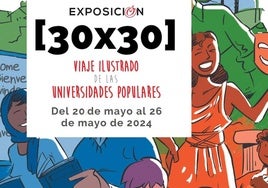 Llega a Arroyo de la Luz la exposición '(30×30) Viaje ilustrado de las Universidades Populares'
