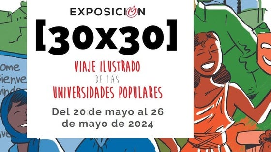 Llega a Arroyo de la Luz la exposición '(30×30) Viaje ilustrado de las Universidades Populares'