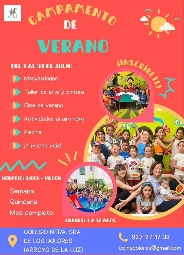 Campamento de verano en el colegio Ntra. Sra. de los Dolores