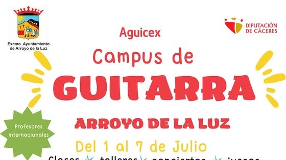 Inscripciones para la tercera edición del Campus de Guitarra de Arroyo de la Luz