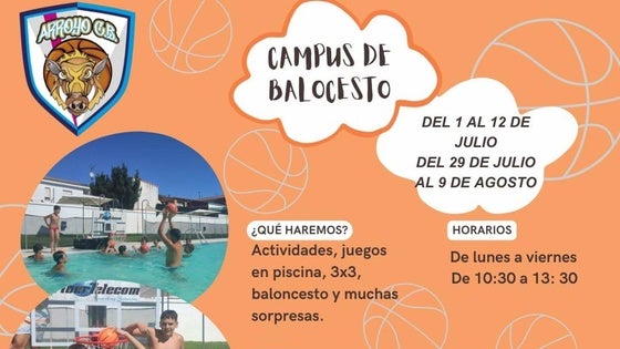 El club de baloncesto Arroyo CB organiza el Campus de Baloncesto