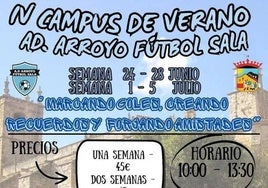 Última semana para inscribirse en el IV Campus de Verano AD Arroyo FS