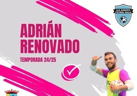 Adrián Narciso renueva con el Arroyo FS