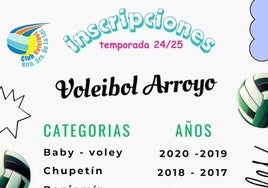 El Extremadura Arroyo se marca la meta de que nadie en Arroyo de la Luz se quede sin jugar a voleibol