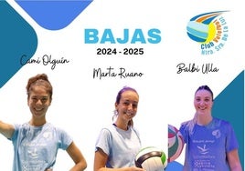 Cami Olguín, Marta Ruano y Balbi Ulla no seguirán en el Extremadura Arroyo