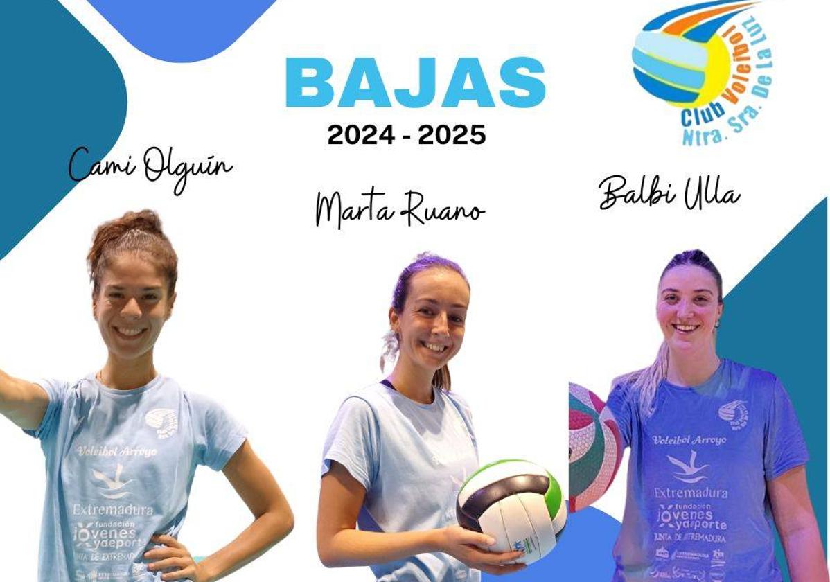 Cami Olguín, Marta Ruano y Balbi Ulla no seguirán en el Extremadura Arroyo
