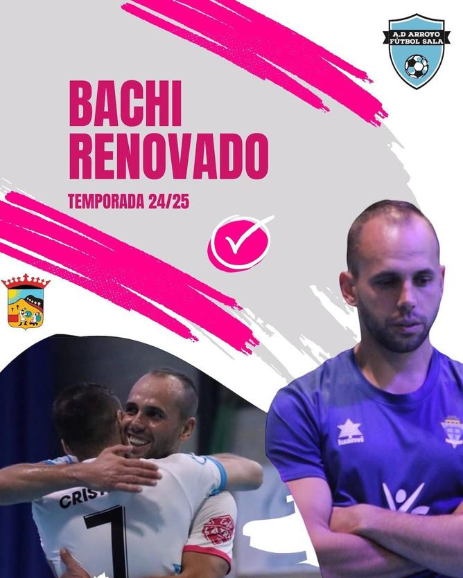 Andrés Román 'Bachi' renueva con el Arroyo FS