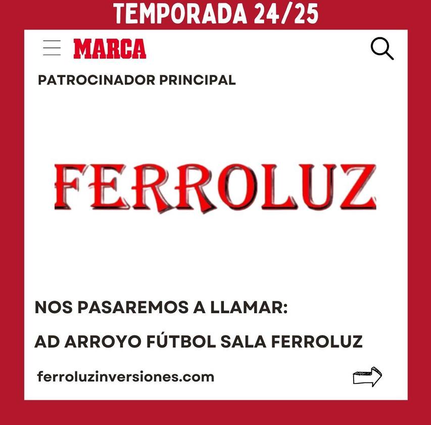 El equipo de fútbol sala pasa a llamarse AD Arroyo Fútbol Sala Ferroluz