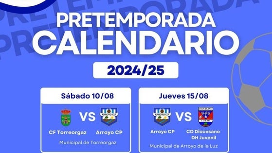 El Arroyo CP enfrentará 6 partidos durante la pretemporada