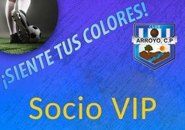 El Arroyo CP presenta su nuevo carnet de socio VIP