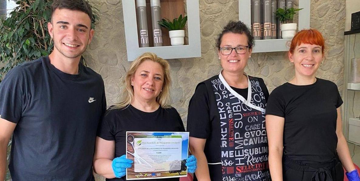Imagen principal - Siete peluquerías cacereñas forman la Red Española de Peluquerías Circulares