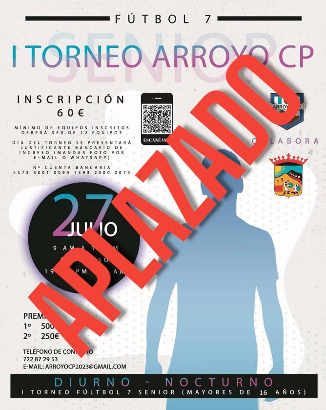 Aplazado el Torneo de Fútbol 7