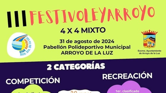 Abiertas las inscripciones para el Torneo Mixto 4x4 Festivoleyarroyo