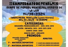 Últimos días para inscribirse en el Campeonato de Penaltis