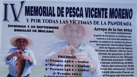 Abiertas las inscripciones para el IV Memorial de Pesca Vicente Moreno