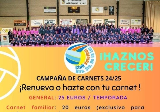 El club de voleibol comienza la campaña de carnets