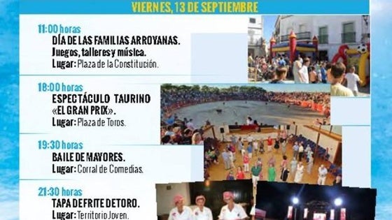 Juegos infantiles, música y tapas de frite de toro durante el viernes de feria