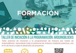 Taller de Iniciación a la Programación con Arduinoblocks en el Circular FAB de Arroyo de la Luz