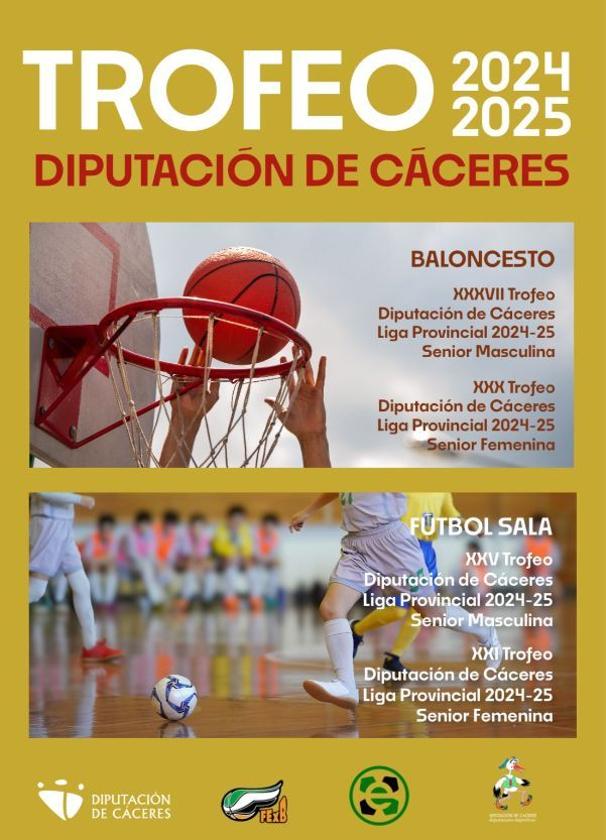 Comienza una nueva edición de los Trofeos Diputación de Cáceres de Baloncesto y Fútbol Sala