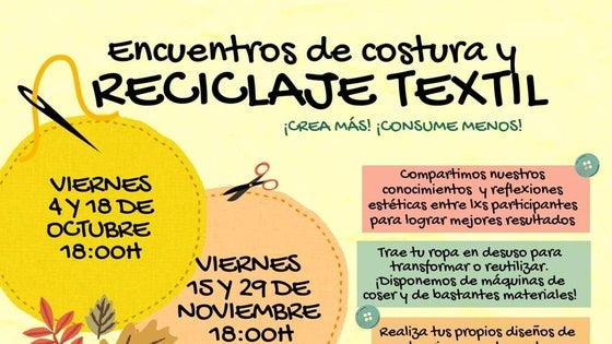 Encuentros de Costura y Reciclaje Textil en el ECJ arroyano