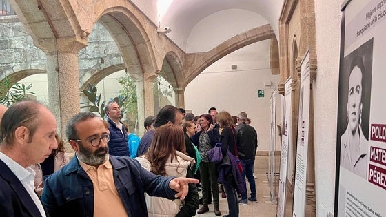 El rostro de una arroyana en la exposición 'Mujeres represaliadas por el franquismo en la ciudad de Cáceres'