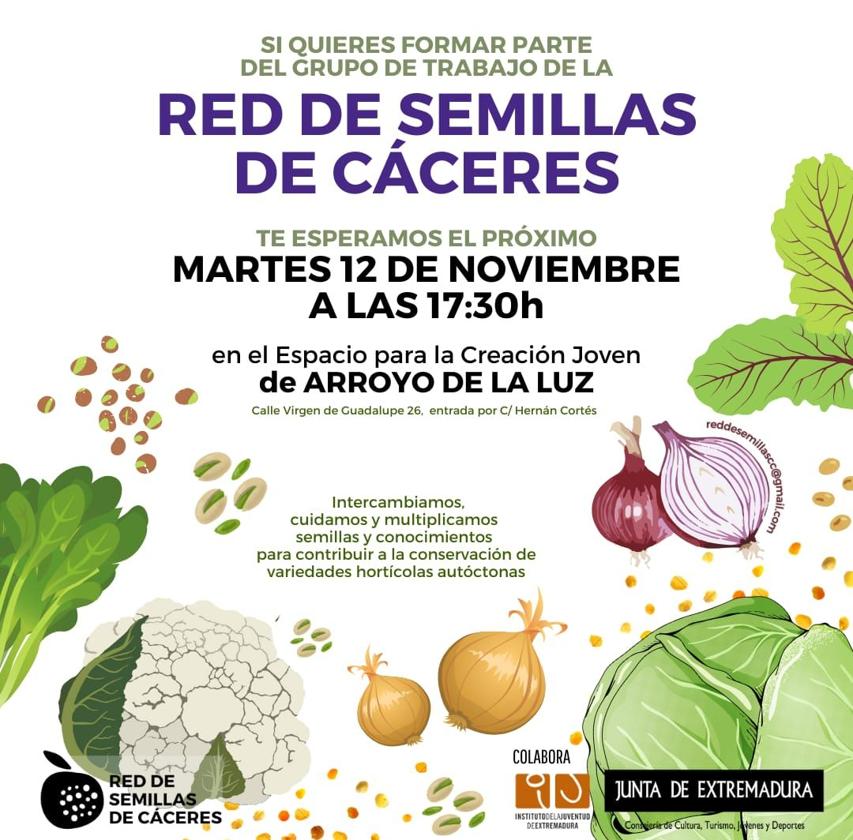 Nueva reunión de la Red de Semillas en el ECJ de Arroyo de la Luz
