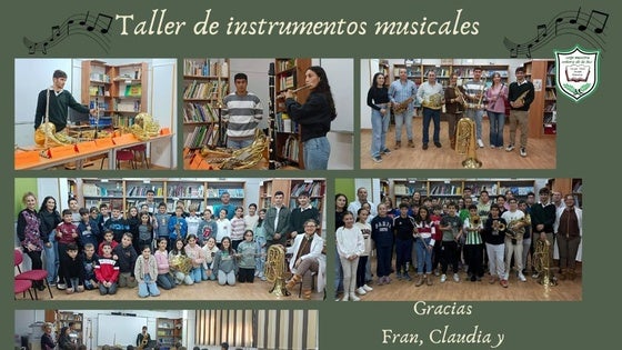 Alumnos del colegio Ntra. Sra. de la Luz participan en un taller de instrumentos musicales