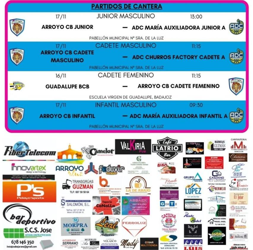 Imagen principal - El Arroyo CB se enfrenta Chef Alia Josefinas en el Trofeo Diputación