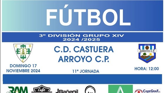 El Arroyo CP se desplaza esta semana para enfrentarse al Castuera