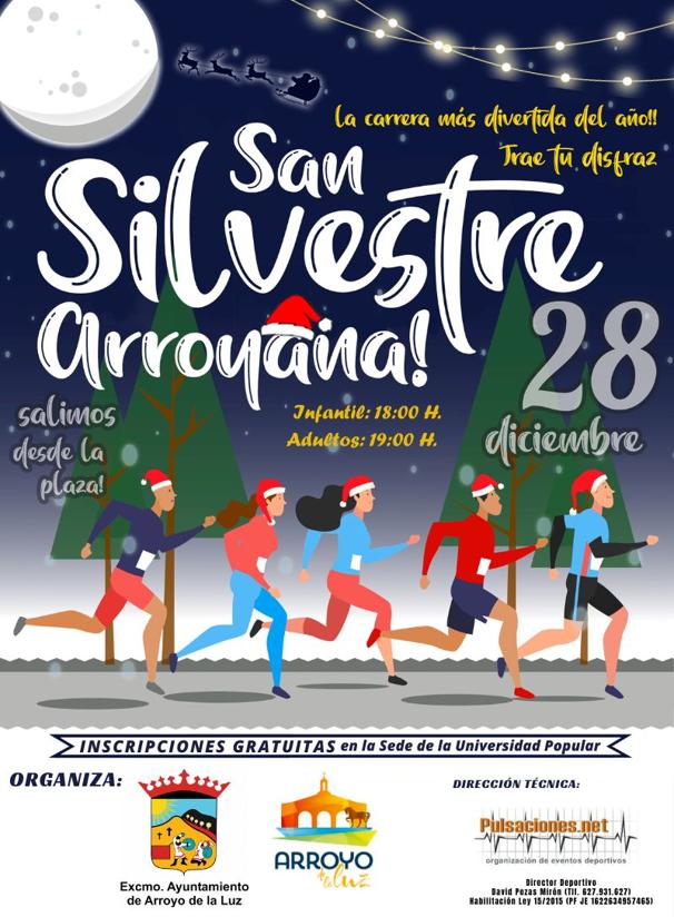 Inscripciones para la San Silvestre arroyana