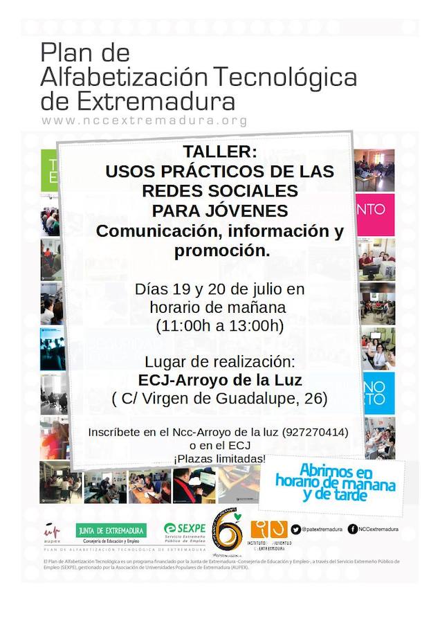 El ECJ acoge un taller titulado ‘Usos prácticos de las redes sociales para jóvenes’