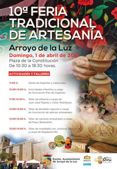 Arroyo de la Luz celebra la 10ª Feria Tradicional de Artesanía