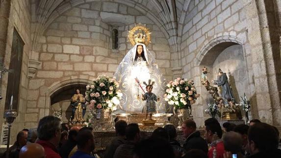 La Virgen de la Luz en la Iglesia de Ntra. Sra. de la Asunción