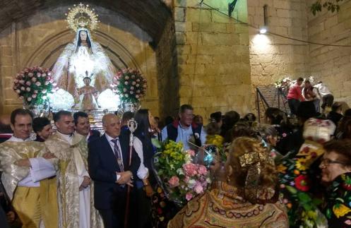 La Virgen de la Luz en la Plaza de la Constitución 