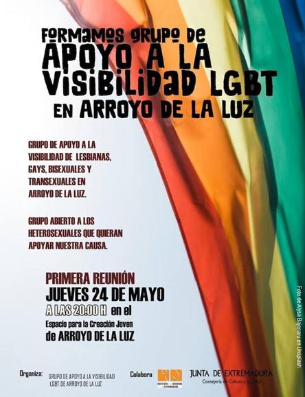Apoyo a la Visibilidad LGBT en Arroyo de la Luz