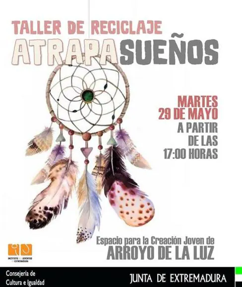 Taller de Reciclaje y creación de atrapasueños en Arroyo de la Luz