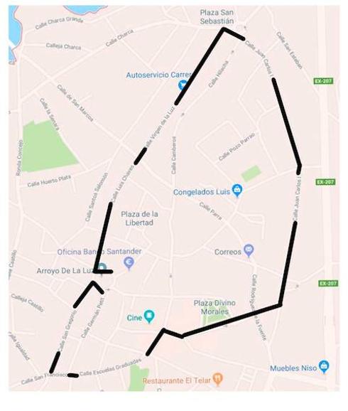 Recorrido de la carrera 