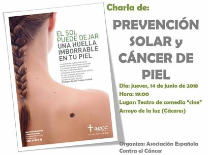 Charla sobre prevención solar y cáncer de piel