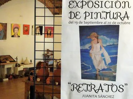 Exposición de Pintura de Juanita Sánchez en la Oficina de Turismo de Arroyo de la Luz