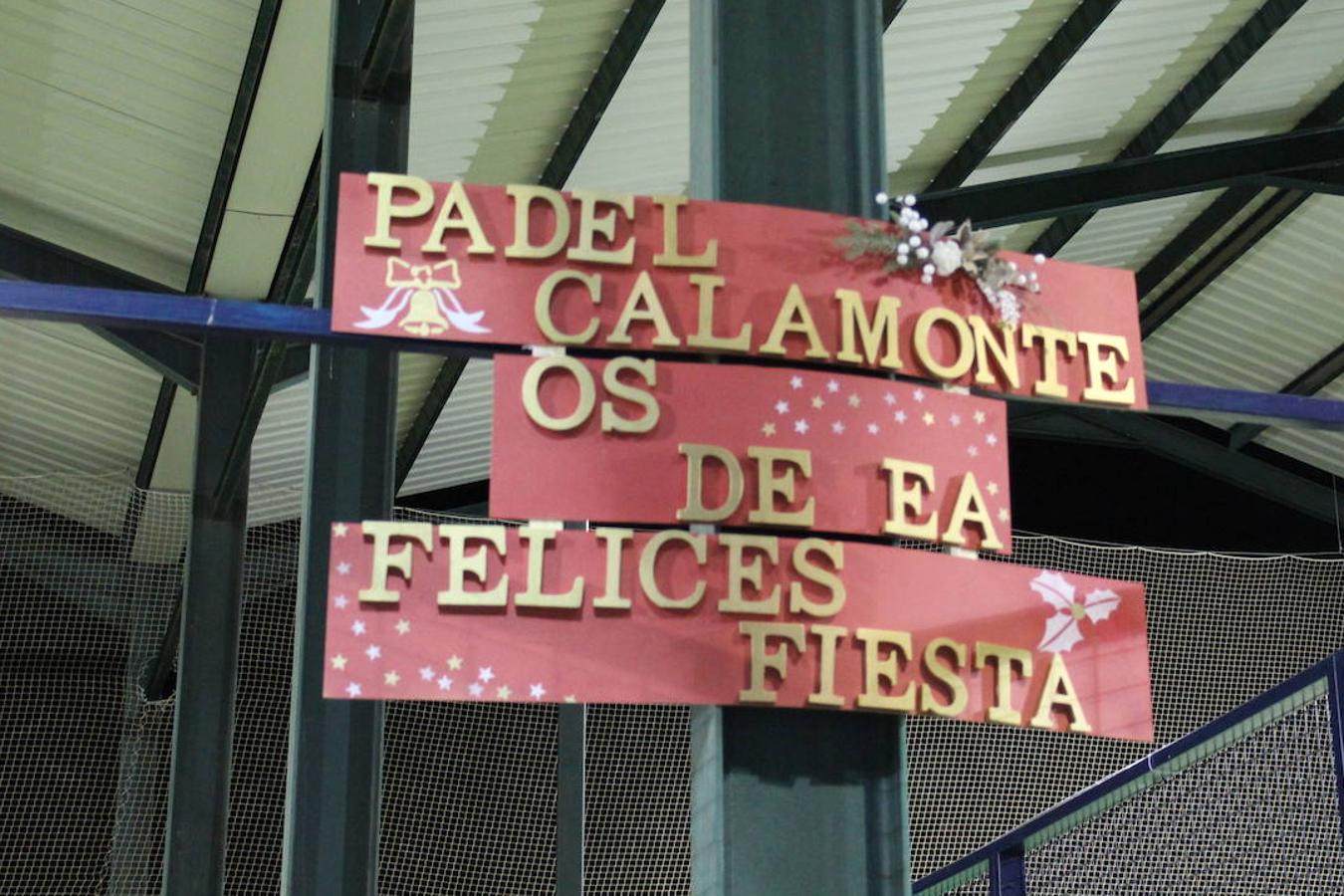 El CD Padelcalamonte deseó una feliz Navidad a través de este cartel