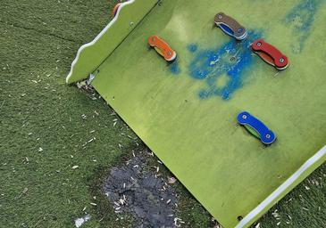 Acto de vandalismo en un parque infantil de Calamonte