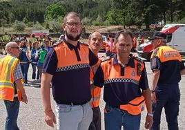 Asistentes al simulacro de Protección Civil de Calamonte.