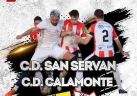 El Calamonte se desplaza para enfrentarse al CD San Serván