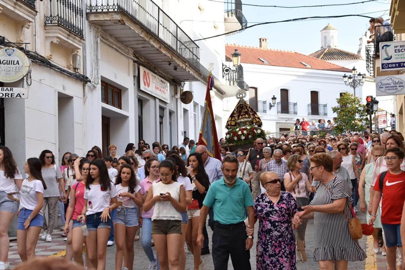 El pueblo de Campanario despidió a su Patrona, que tras 37 días en la parroquia, regresó el domingo 2 de junio a su ermita FOTOS: A. C.